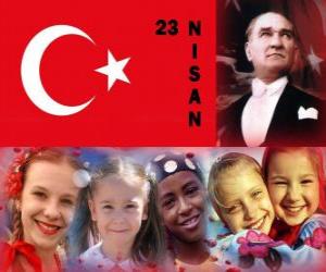 пазл День национального суверенитета и детей является проведение в Турции каждые 23 апреля